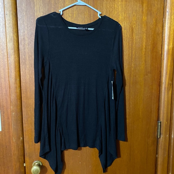 a.n.a Elegant Black Asymmetrical Sweater - Picture 1 of 6